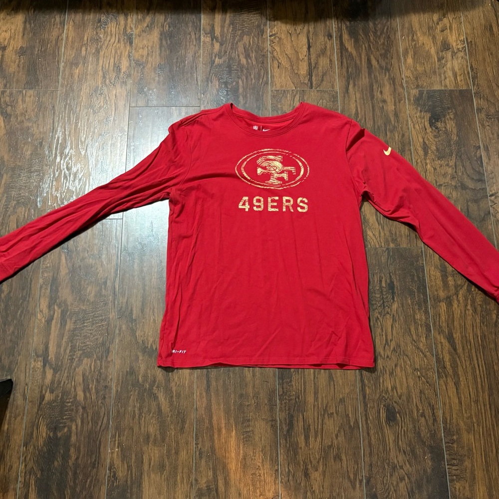 Nike Men’s 49ers Long-sleeve Dri-Fit Tee Size Large